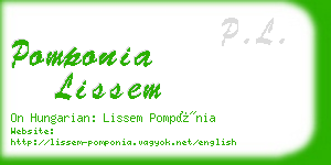 pomponia lissem business card
